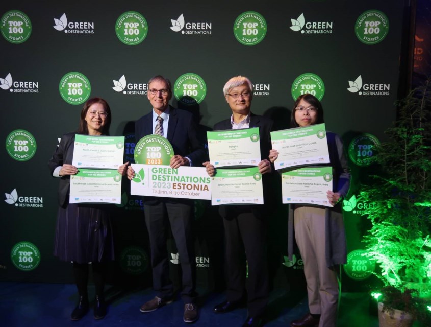 本年度臺灣再次嶄露頭角，共計6個目的地加入綠色目的地比賽與認證計畫並全數獲獎