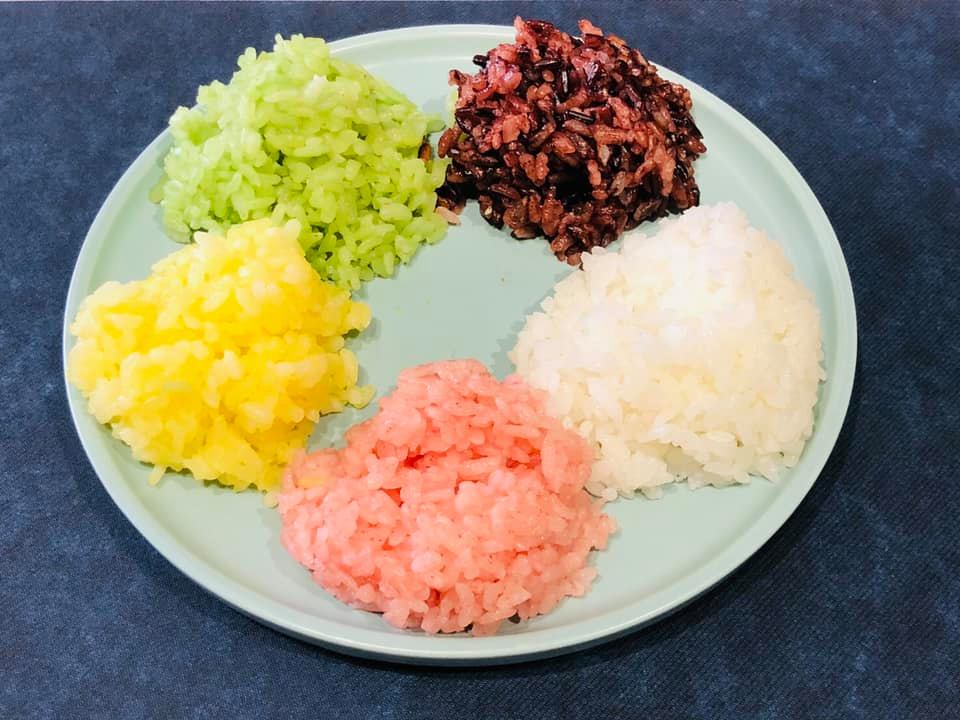 건강한 5 색 쌀
