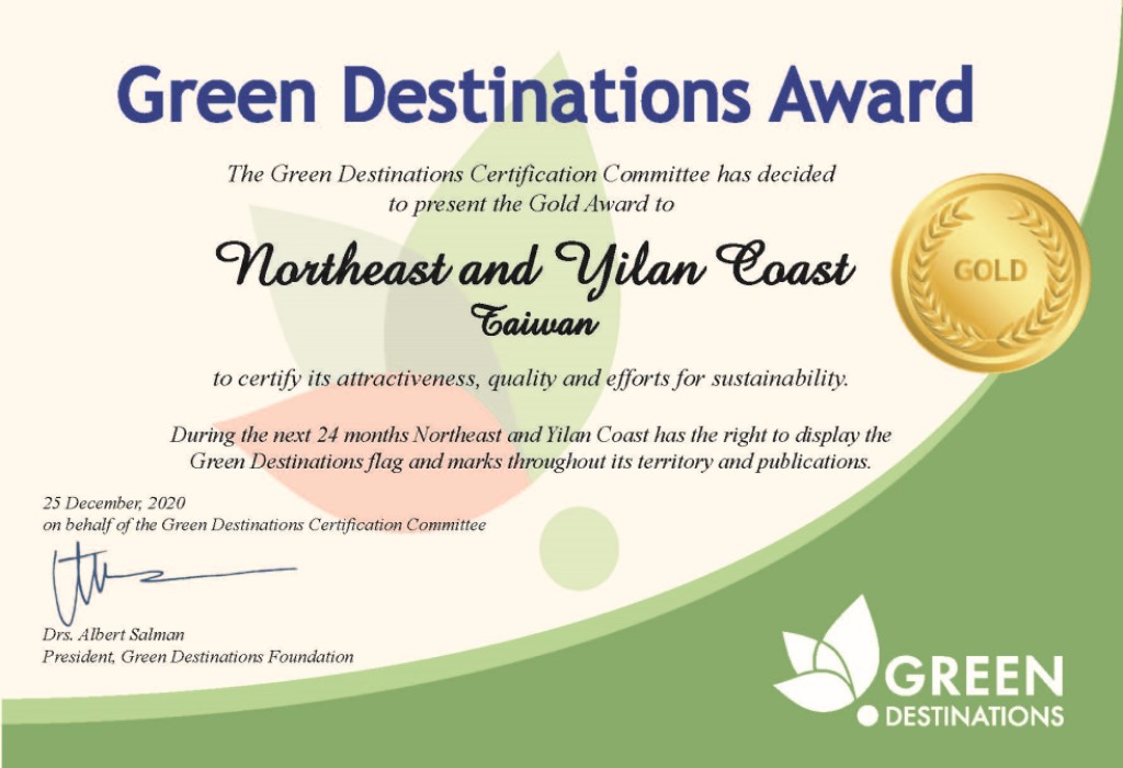 Green Destinations Gold Award