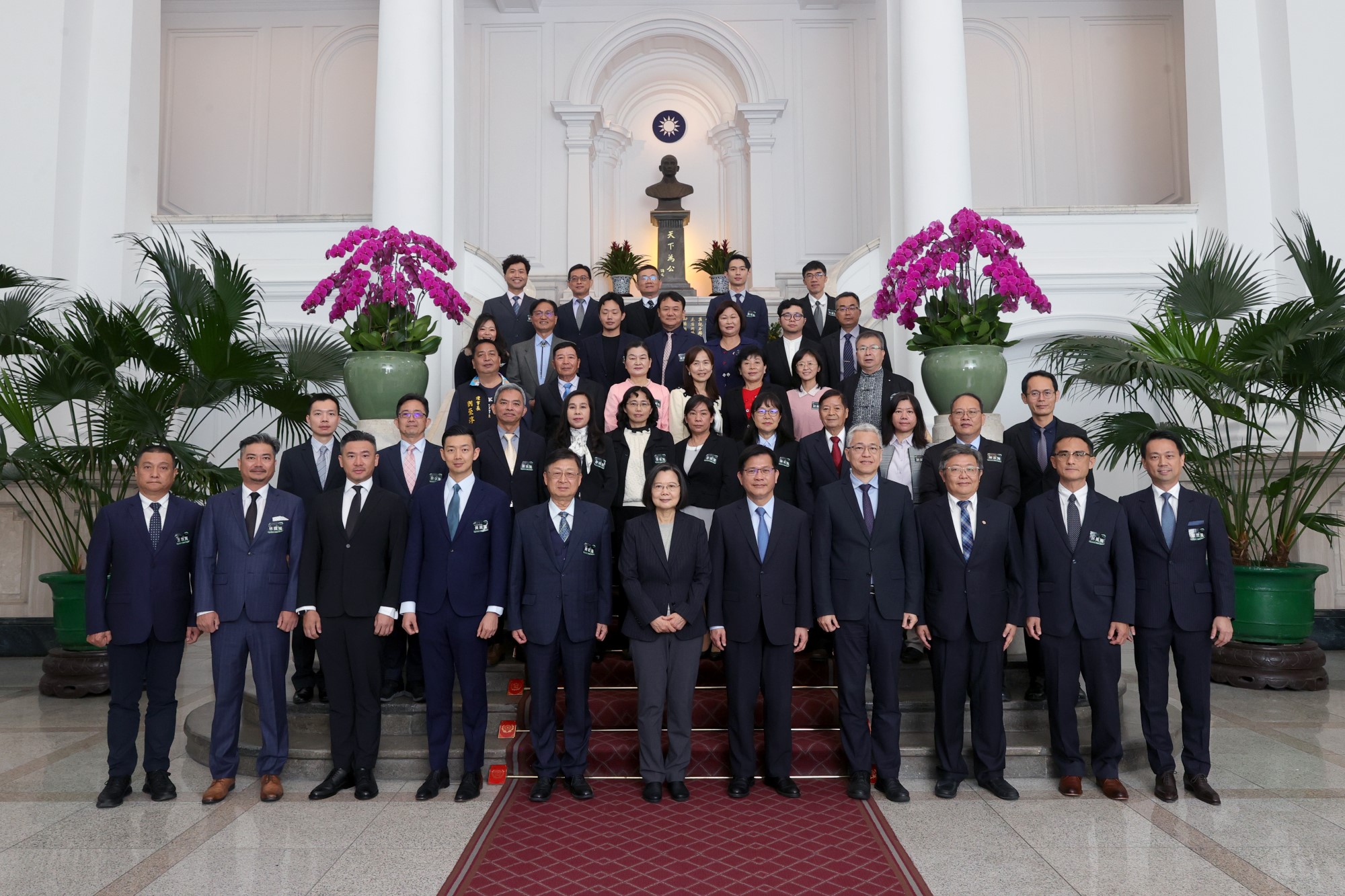 Presiden Tsai Ing-wen bertemu dengan perwakilan unit pemenang Penghargaan Arsitektur dan Lansekap 2023