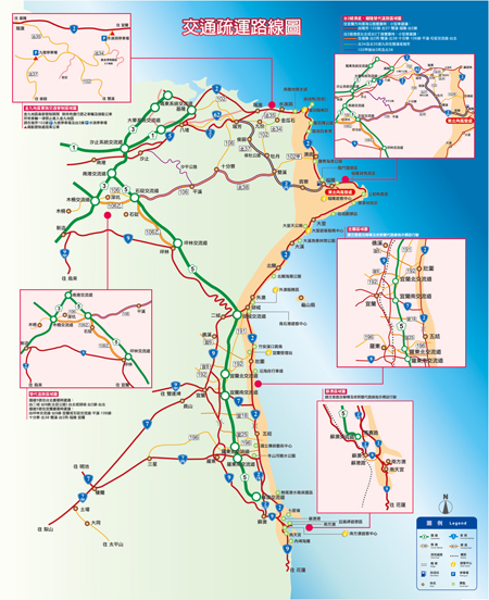東北角102年春節交通疏運導覽地圖